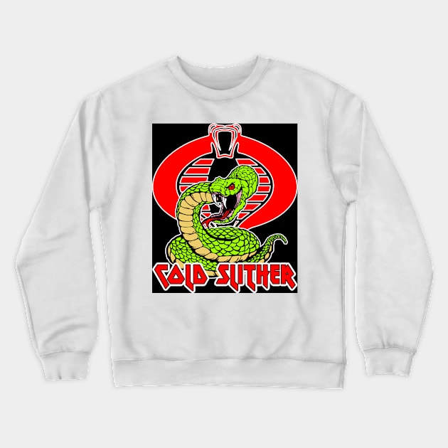 Cold Slither Snake Crewneck Sweatshirt by BigOrangeShirtShop